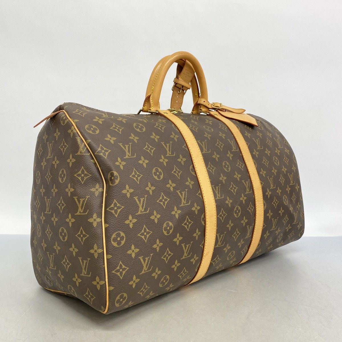 5mb2312-h ルイヴィトン ボストンバッグ モノグラム キーポル50 M41426 ブラウン メンズ レディース ユニセックス