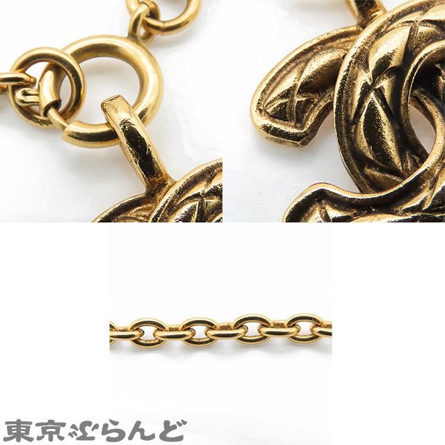 CHANEL ココマーク マトラッセ ネックレス GP 3858 CC