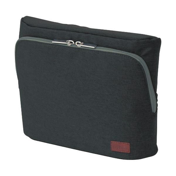 （まとめ）ソニック ユートリム スマ・スタ立つバッグインバッグ ワイドA5 ブラック UT-1902-D 1個〔×2セット〕