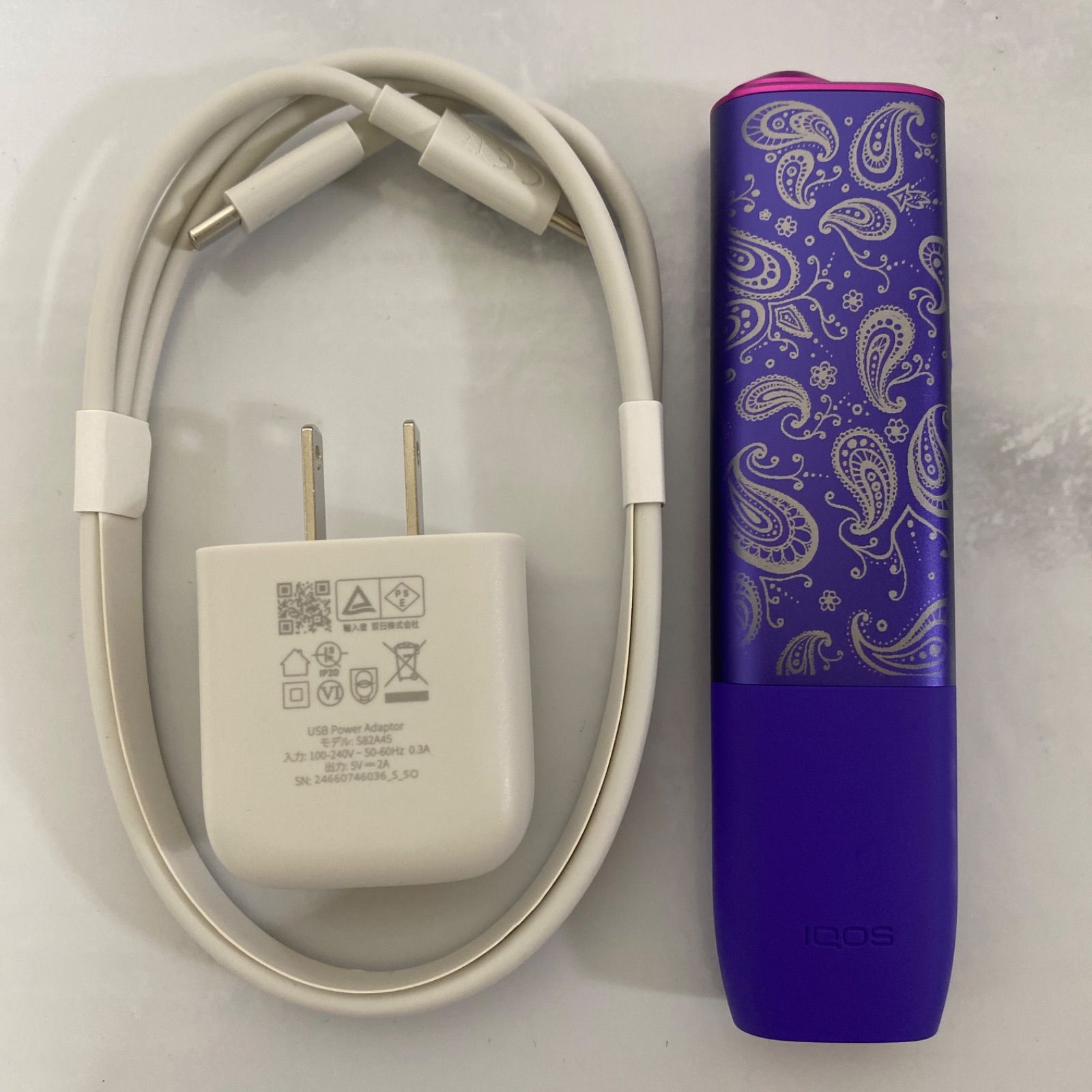 ペイズリー柄 デザイン iQOS ILUMA ONE アイコス イルマ ワン レーザー 