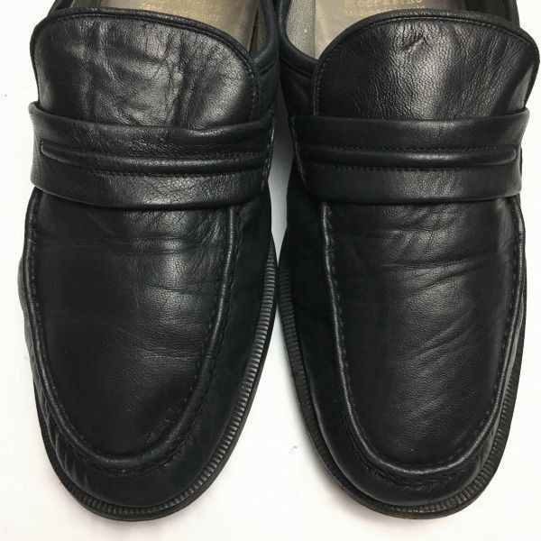 試着交換OK！CHURCH'S moccasins/チャーチ　size9G　イタリア製Vintage モデル　モカシン　スリッポン　ローファー〈黒/BLACK/ブラック〉〕/men's 菅NO.WZC-184 試着交換OK！CHURCH'S moccasins/チャーチ size9G イタリア製Vintage