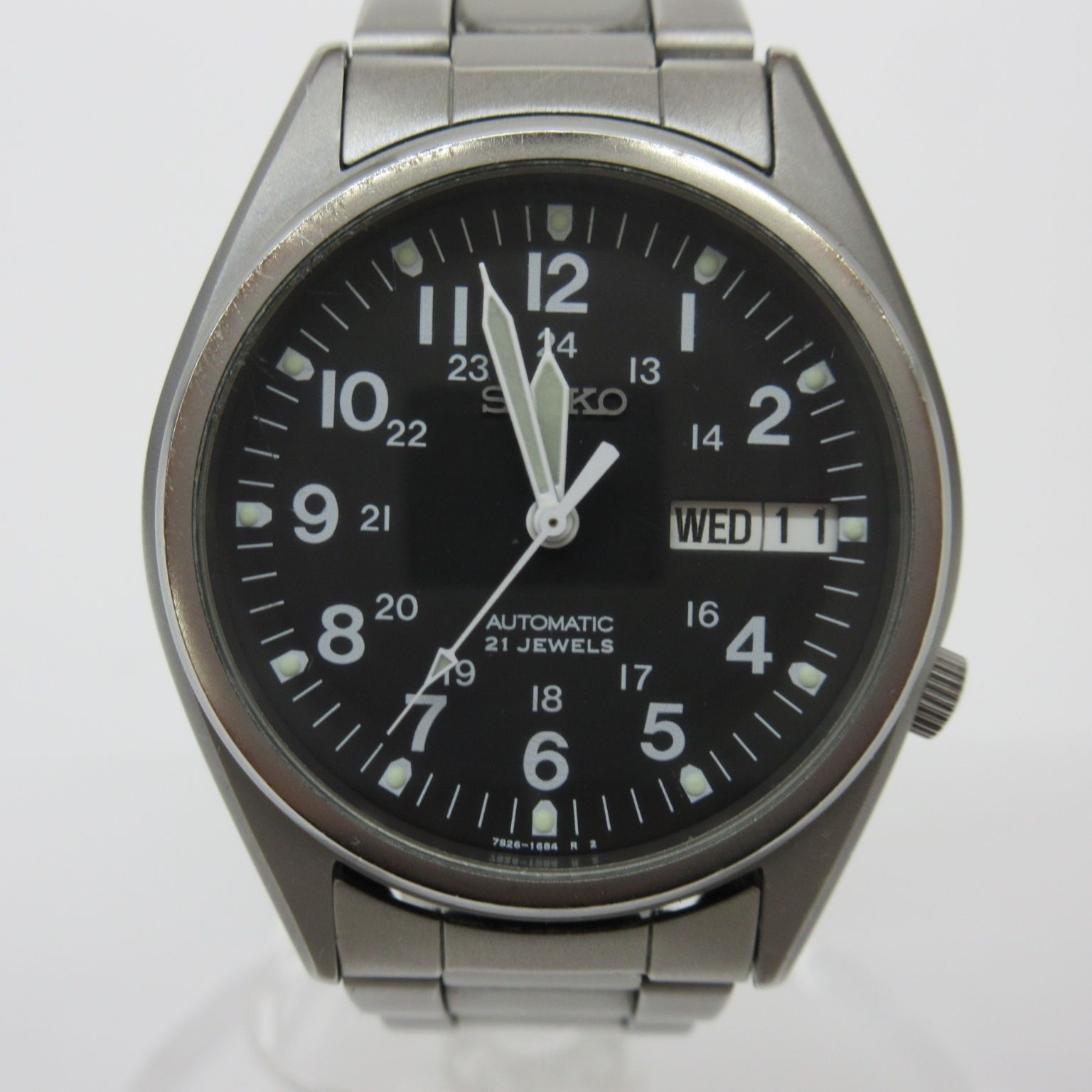SEIKO セイコー 腕時計 ミリタリー 7S26-3060 ブラック文字盤 自動巻き 