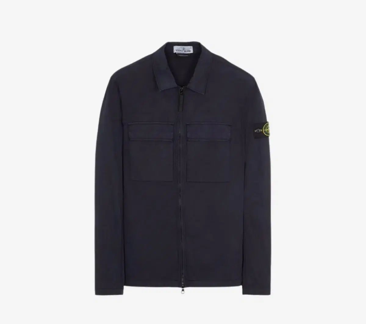 STONE ISLAND ストーンアイランド 10210 ダブル ポケット コットン オーバーサイズシャツ ネイビー 青 L