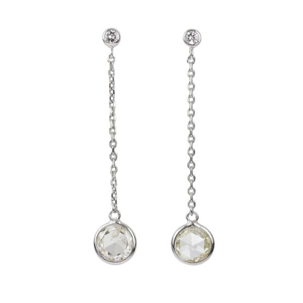 Pt900 ローズカット ダイヤモンド ピアス 0.55ct - メルカリ