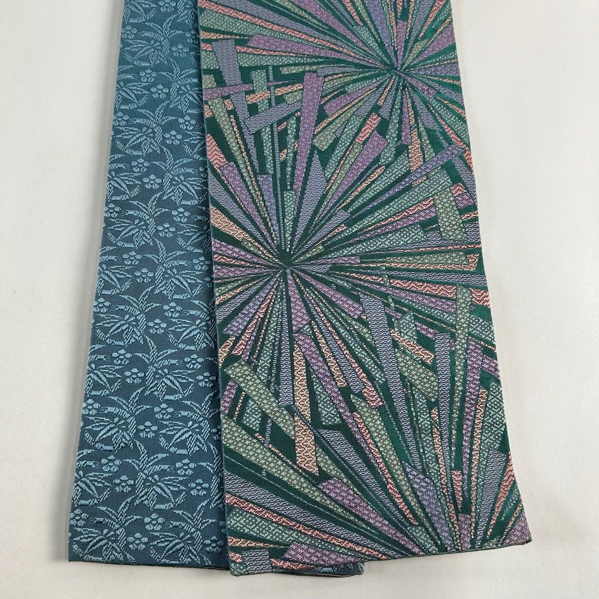 平和屋着物○上質な色無地 横縞地紋 飴色 正絹 逸品 AABB4339ph