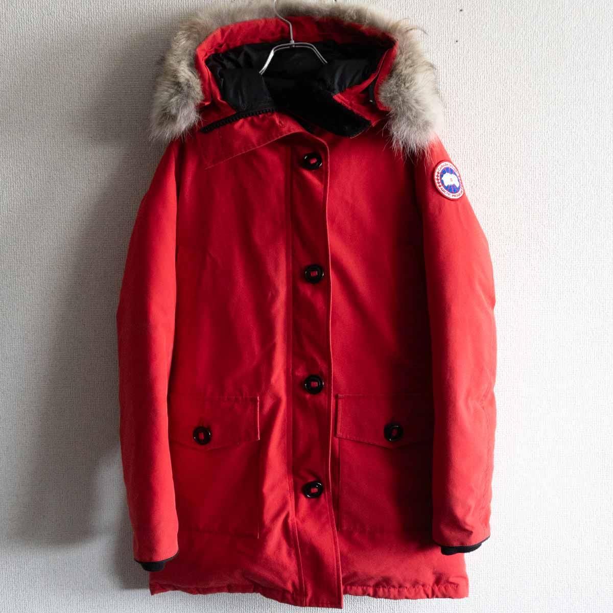 定番 CANADA GOOSE BRONTE PARKA 2603JL S カナダグース ブロンテパーカー ダウンジャケット レッド 25040624