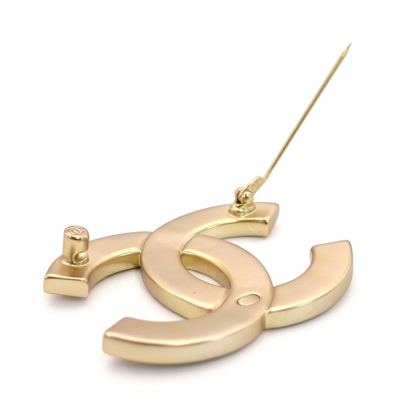 シャネル CHANEL ココマーク ブローチ ゴールド ラインストーン ロゴ 7