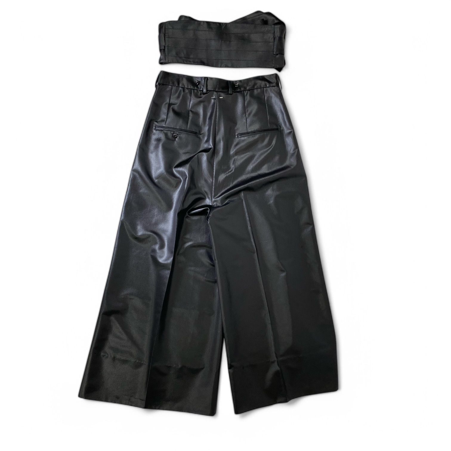 Requal リコール Leather like cummerband pants レザーライク 