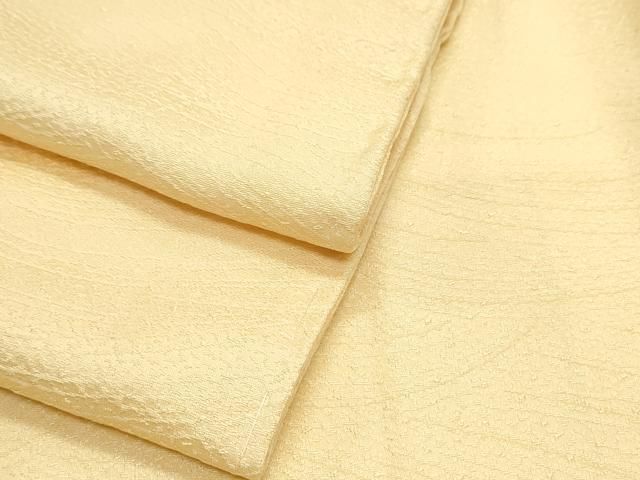 平和屋着物●上質な色無地 立波地紋 蜂蜜色 正絹 CAAX3129th