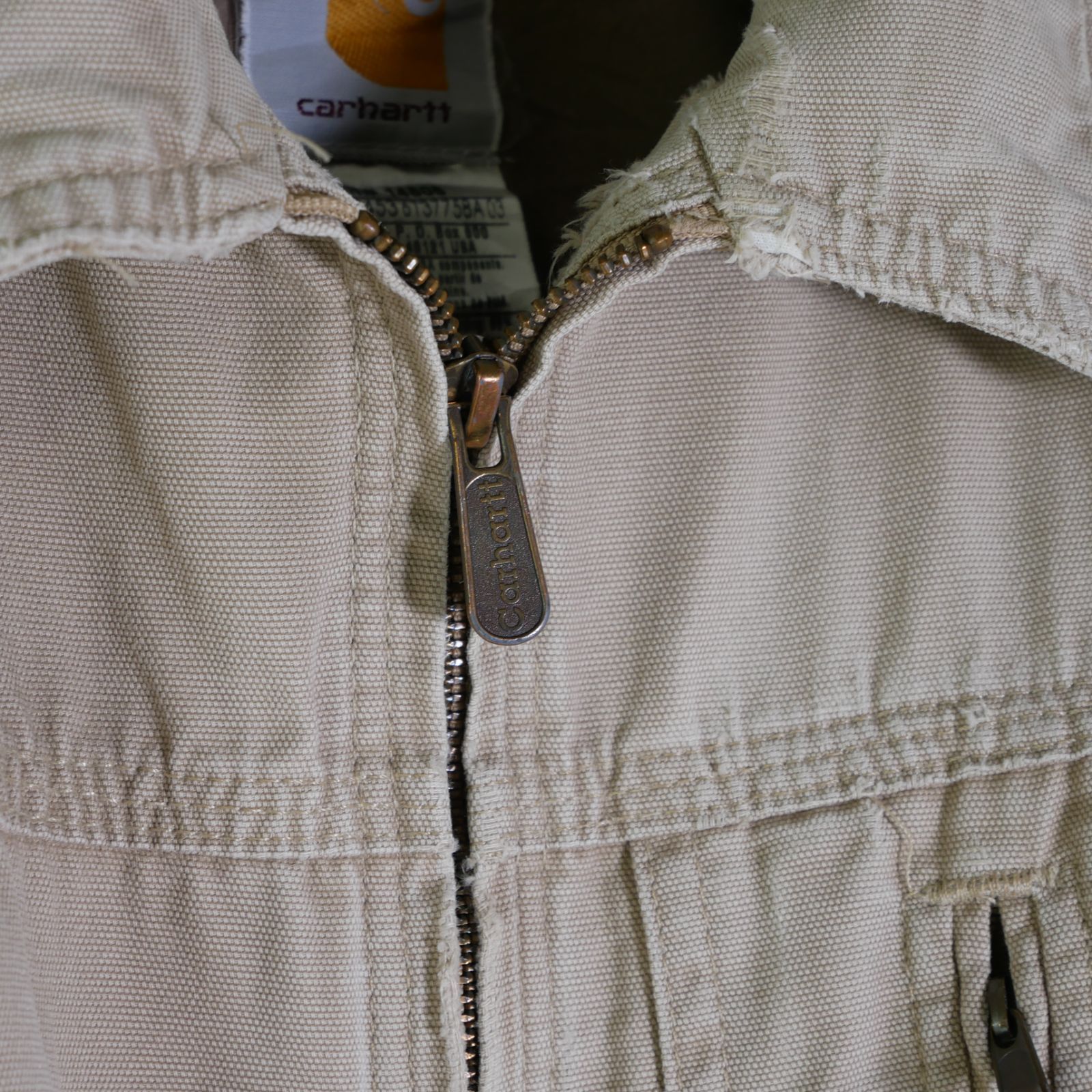 CARHARTT 90s ベージュカラー WILY WORK JACKET−XXL/J183GKH