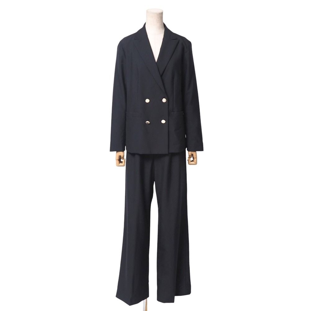 Mackintosh マッキントッシュ パンツスーツ サイズ38 テーラード ブレザー ダブル ワイドパンツ スラックス ブランド古着 20250916|RA6080