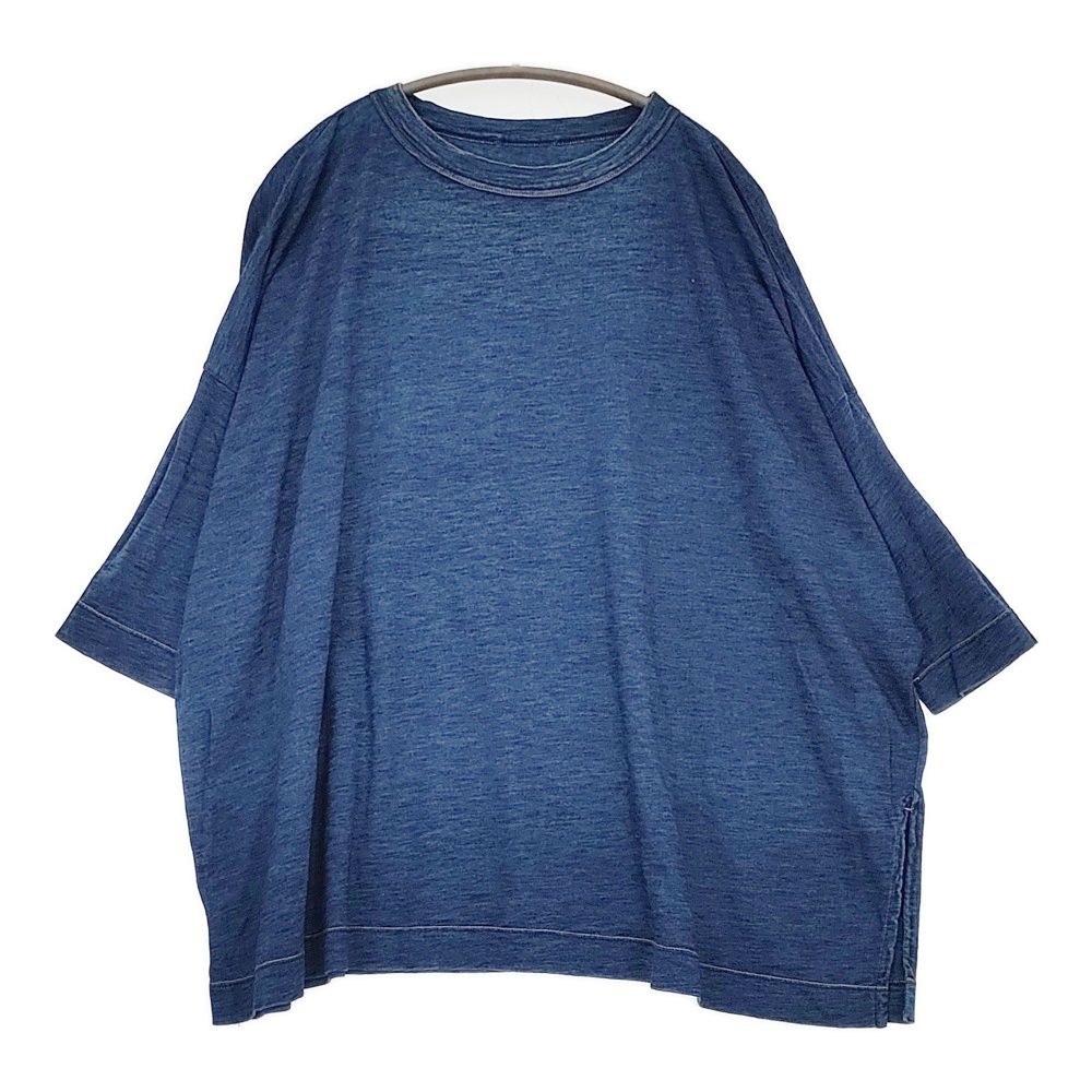 45R/45rpm ワイド サイドスリット 長袖Tシャツ カットソー ロン