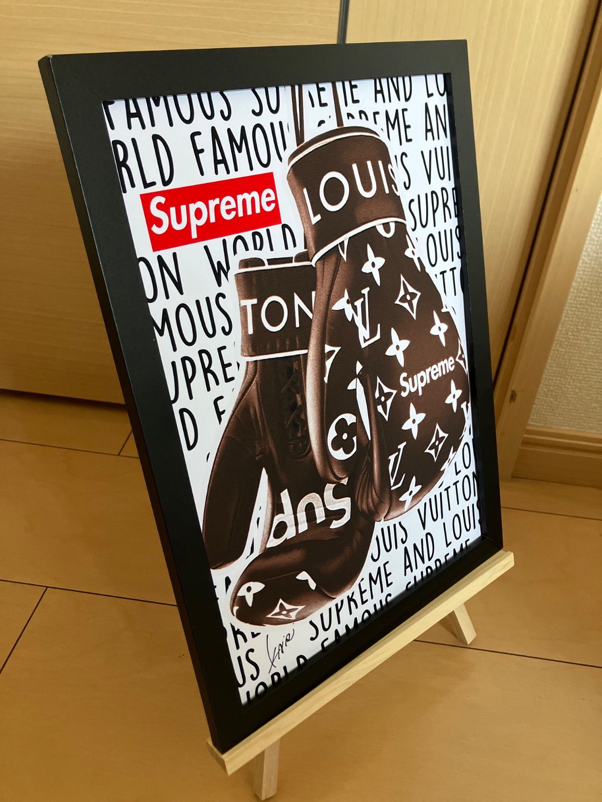 LOUIS VUITTON type☆A4額装済オマージュインテリアアートポスター#119