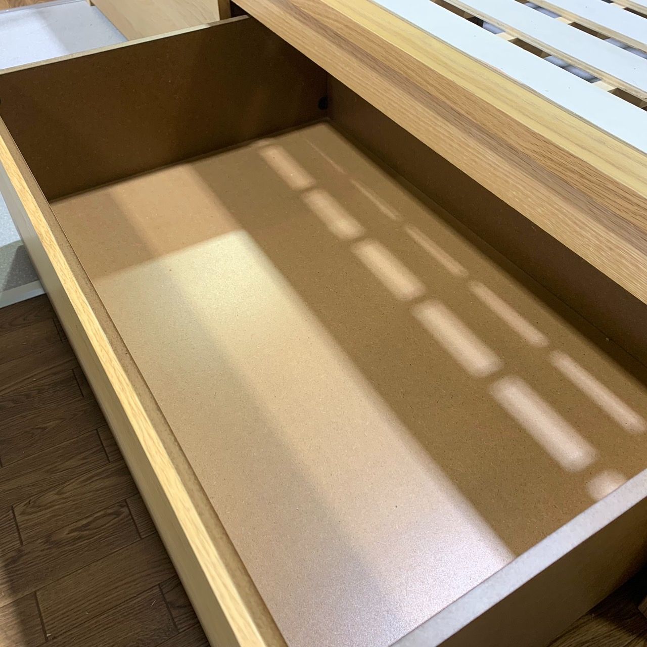 MUJI 無印良品 セミダブルベッドフレーム 引き出し付き オーク材
