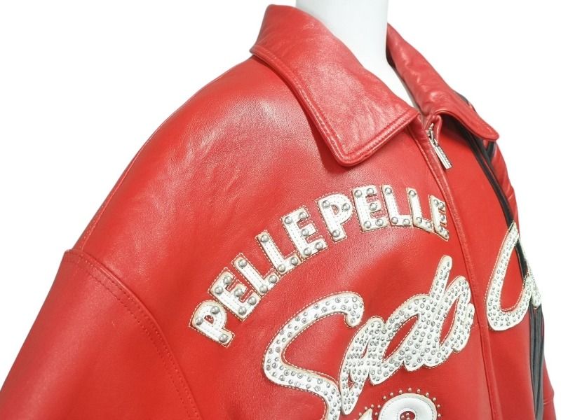 ペレペレ pelle pelle soda club 42 レザースタジャン