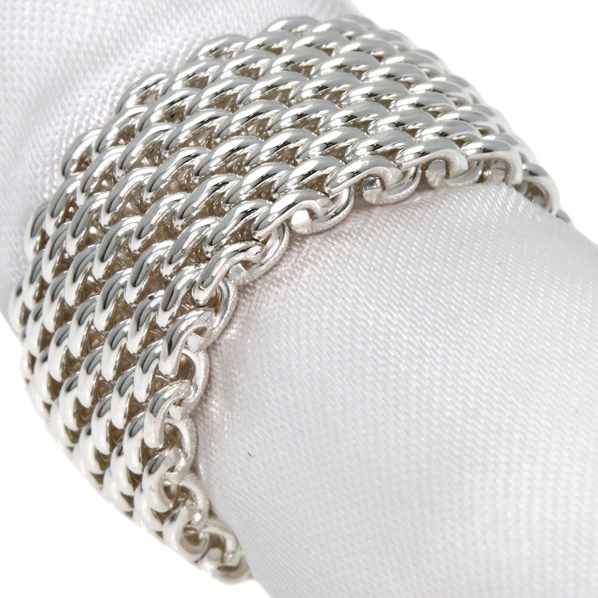 TIFFANY-Co. ティファニー サマセット メッシュ リング 指輪 SV レディース FORTGASGNV_COM_BR