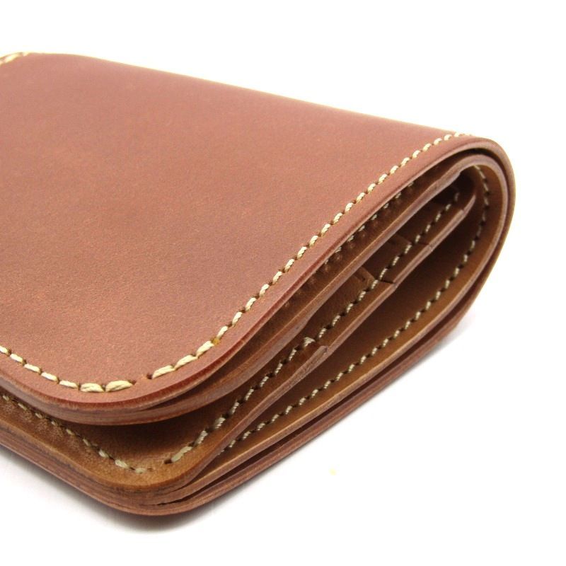 安定感 WILDSWANS ワイルドスワンズ ミニ財布 PALM V3 シェルコードバン パーム 内装バスタン-フィス ナチュラルアングレイズド 24005541