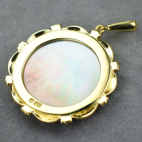 ミキモト K18YGピクウェ/シェル ペンダントトップ ミキモト K18YG シェル ペンダントトップ ピクウェ イニシャル g