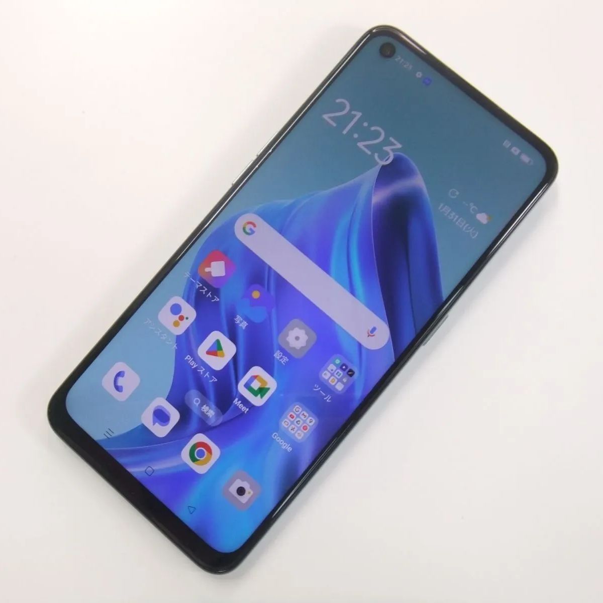 【中古】 OPPO Reno5 A アイスブルー SIMフリー