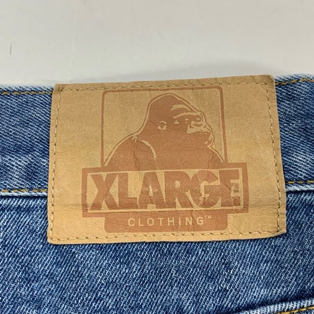 XLARGE FLAME DENIM PAINTER SHORT PANTS W34 101222031013