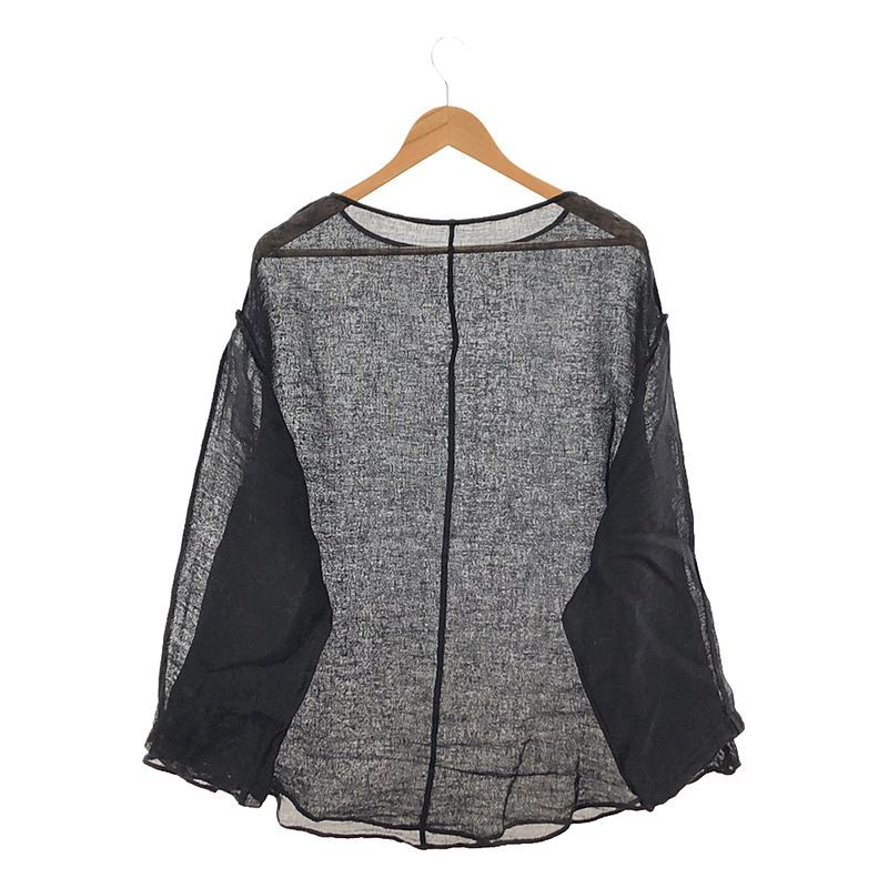 ERiKOKATORi / エリコカトリ | linen gawze see-through L/S-T リネン 