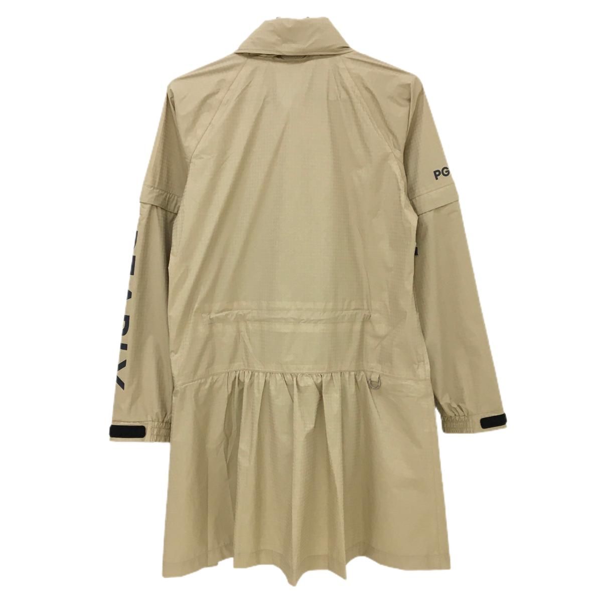 PEARLY GATES - 【新品】パーリーゲイツ レインパンツ ベージュ×黒 地模様  レディース 1(M) ゴルフウェア PEARLY GATES 新品】パーリーゲイツ レインパンツ ベージュ×黒 地模様