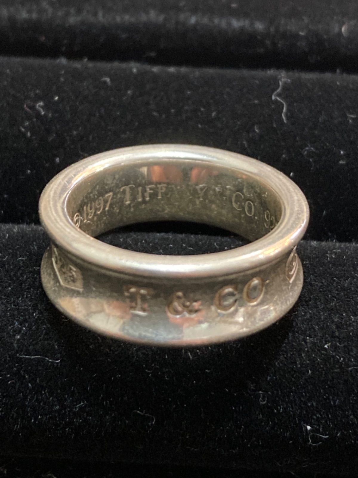 極美品 TIFFANY&Co ティファニー 1837 ナローリング 9号～10号の
