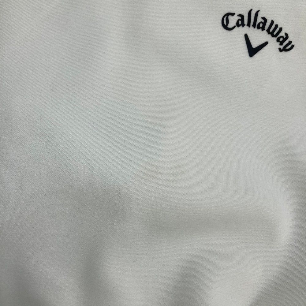 サイズ：LL CALLAWAY キャロウェイ 2024年モデル フード付 長袖 パーカー  ホワイト系 [240101465716] ゴルフウェア メンズ ストスト サイズ：LL CALLAWAY キャロウェイ 2024年モデル フード付 長袖