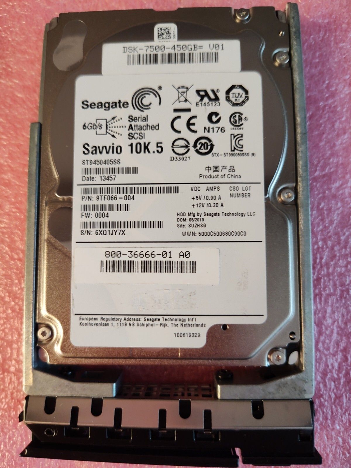 Cisco Seagate Savvio 10K.5 ST9600205SS 600 GB 2.5 SAS