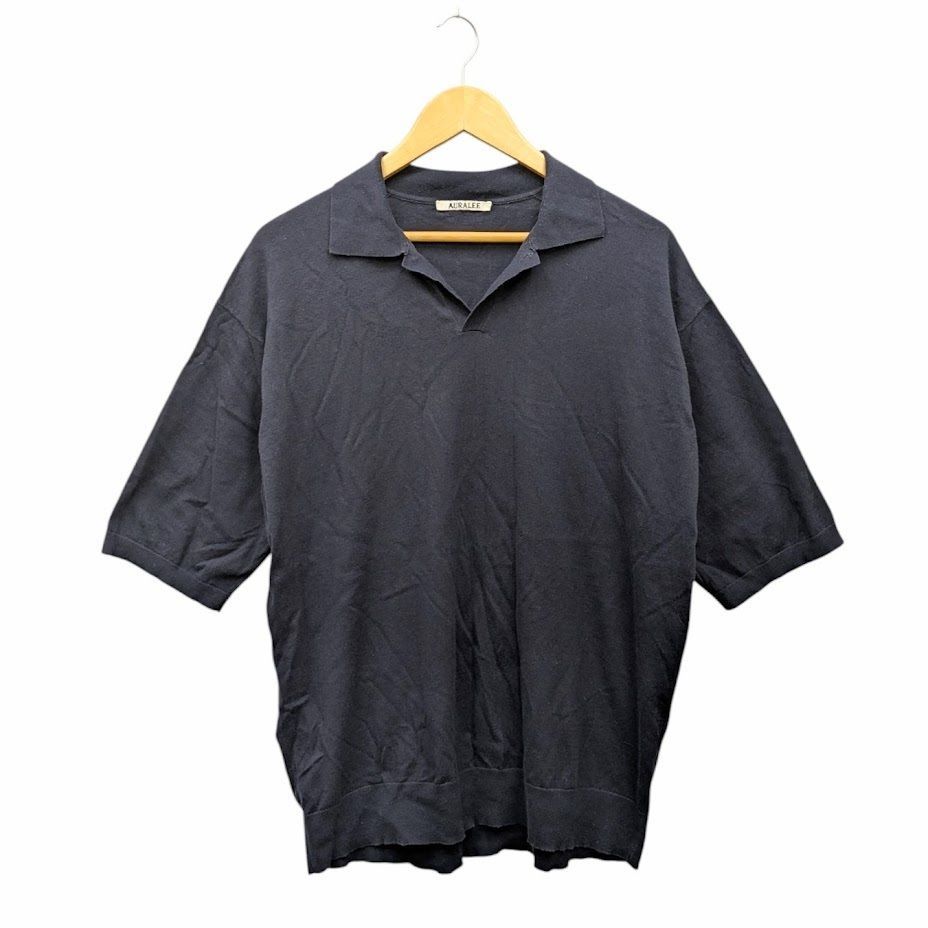 AURALEE / オーラリー】SUPER HIGH GAUGE COTTON KNIT POLO