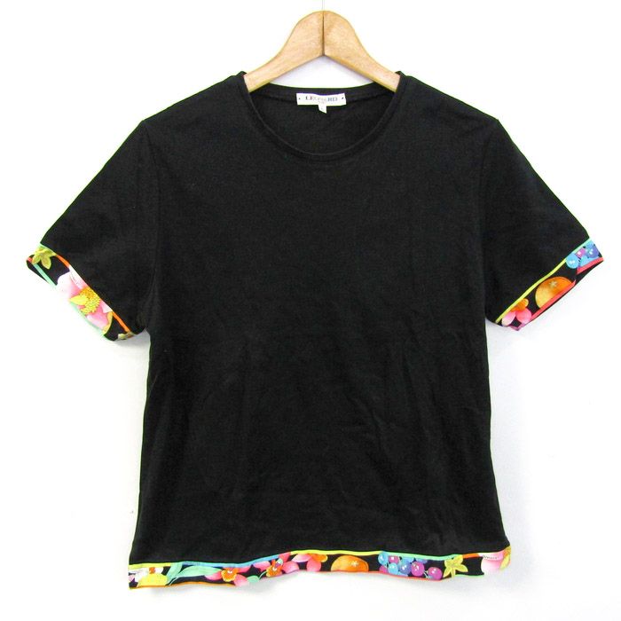レオナールスポーツ 半袖Tシャツ クルーネック 花柄 トップス