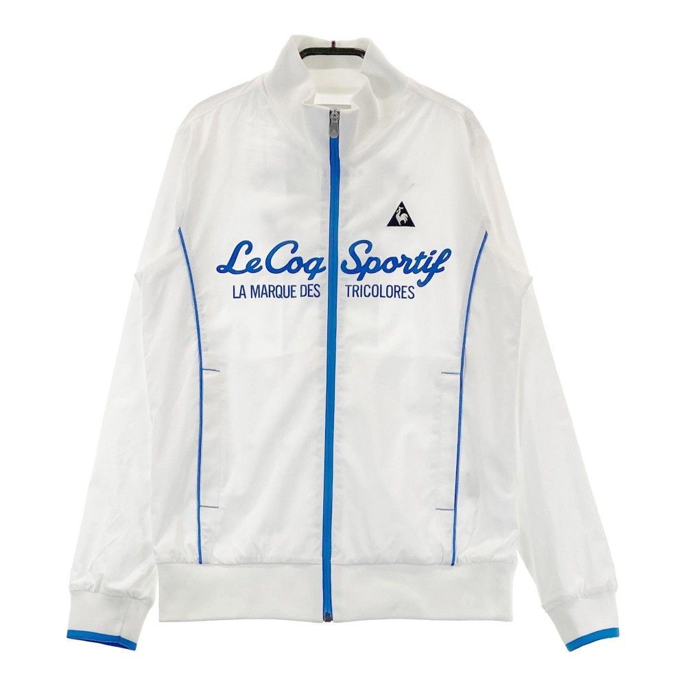 LECOQ GOLF ルコックゴルフ 裏地付 ニット ジャケット ホワイト L サイズ：M LECOQ GOLF ルコックゴルフ 裏メッシュ ジップ