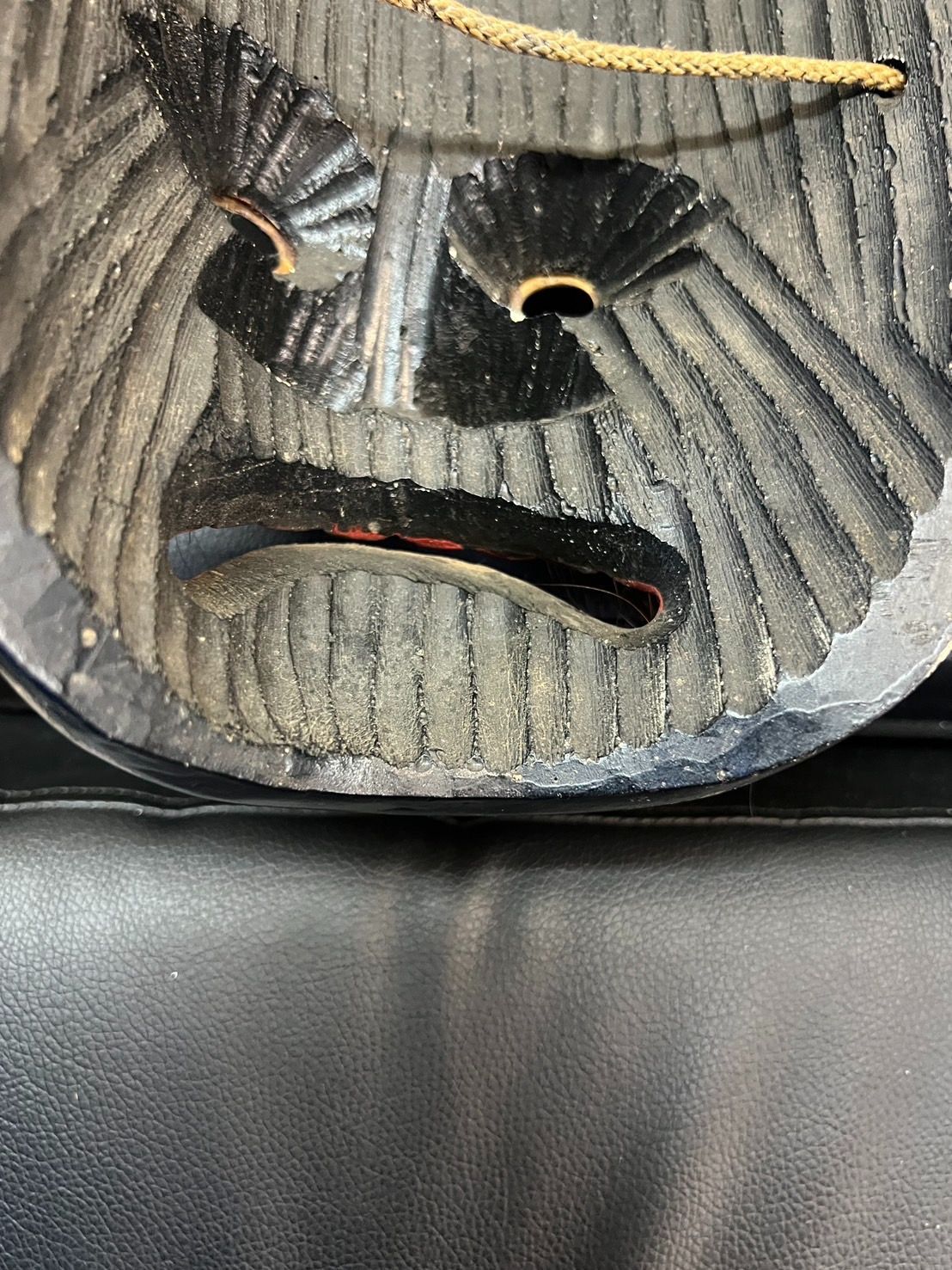 木彫り 神楽面】 鍾馗（しょうき） 伝統芸能 石見神楽 芸北神楽 魔除け