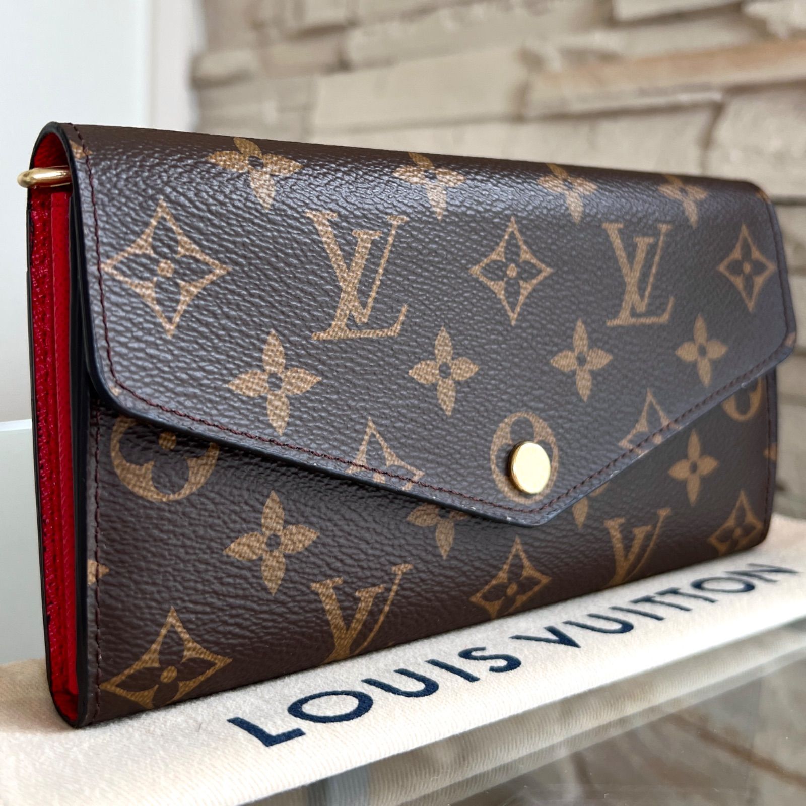 新品・未使用】ポルトフォイユ・サラ ルイヴィトン 長財布 コクリコ  