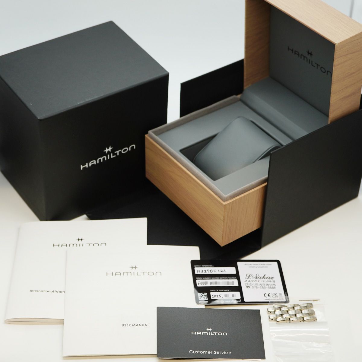 5wwm0184 ハミルトン ジャズマスター H32705121 スケルトン文字盤 腕時計 メンズ