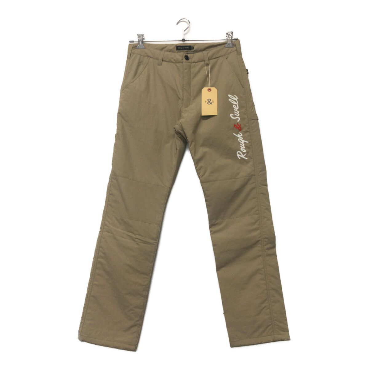 coco 未使用品 ラフ＆スウェル rough&swell メンズ パンツ M ベージュ 中わた入り シンプル 未使用品 メンズ ラフ＆スウェル rough&swell パンツ M ベージュ