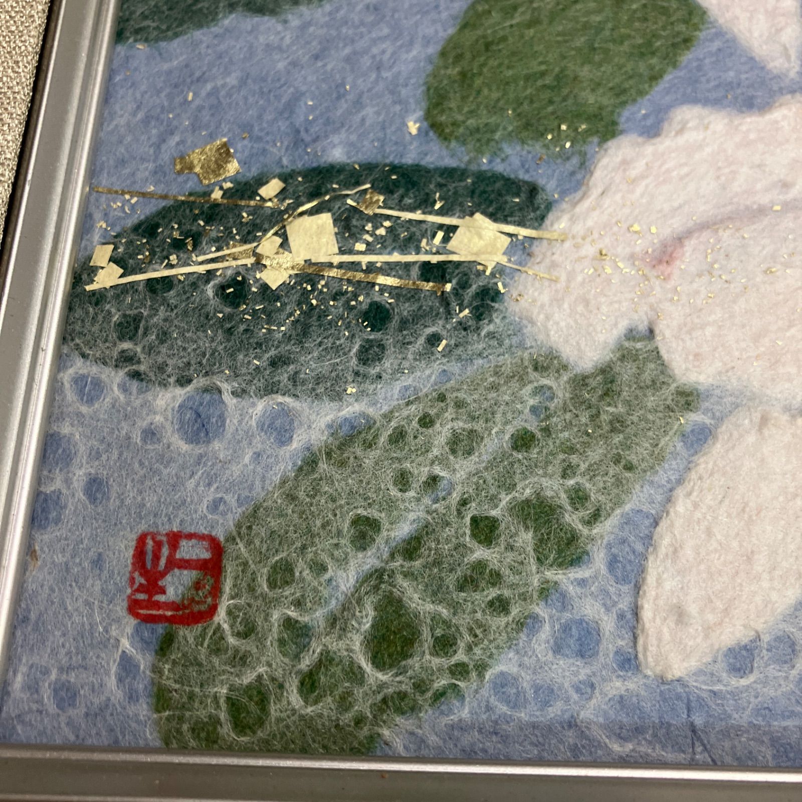 美品 山内一生 「華」 小原和紙工芸 ちぎり絵 人間国宝 - メルカリ