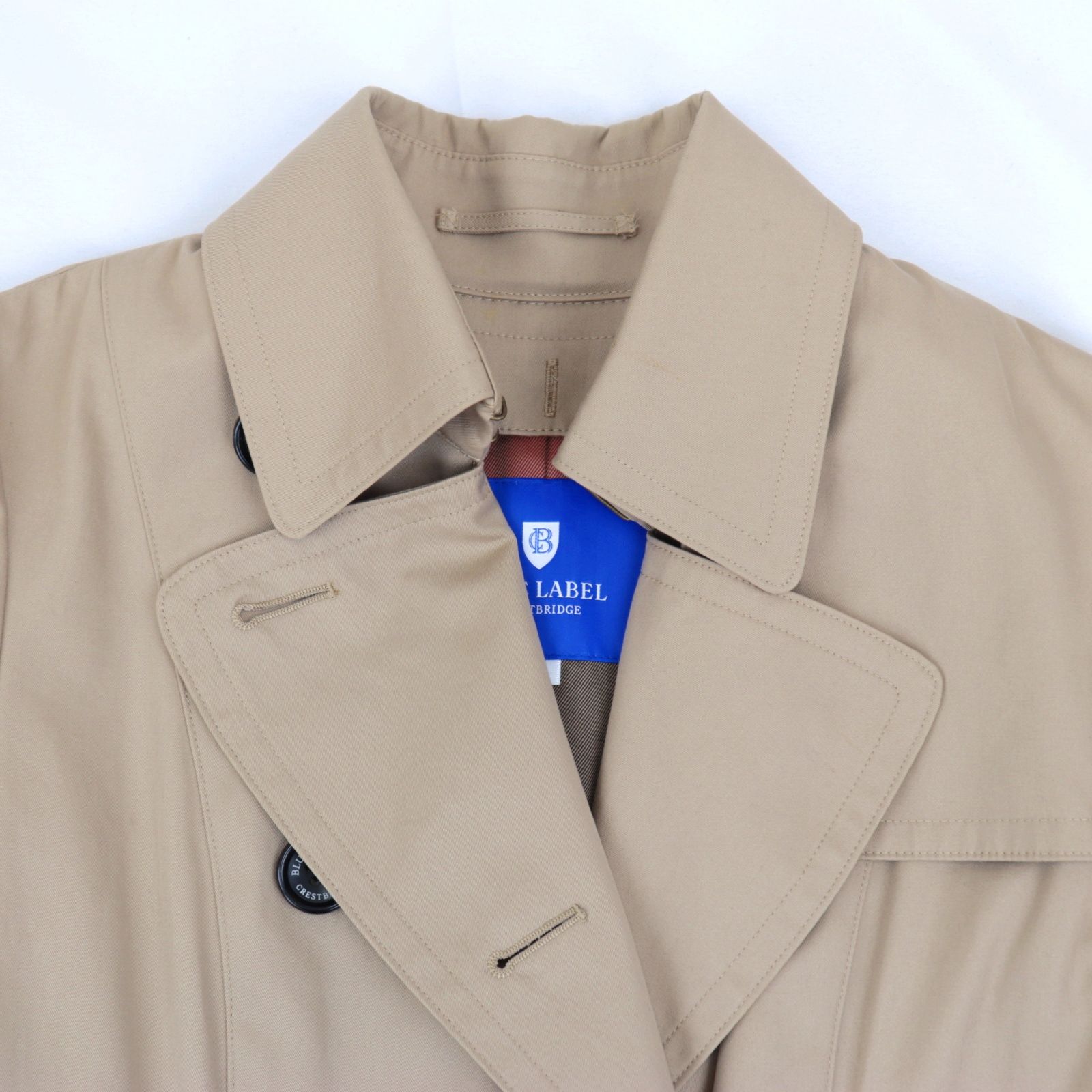 BLUE LABEL CRESTBRIDGE ベージュ トレンチコート BLUE LABEL CRESTBRIDGE◇トレンチコート/ライナー付/40