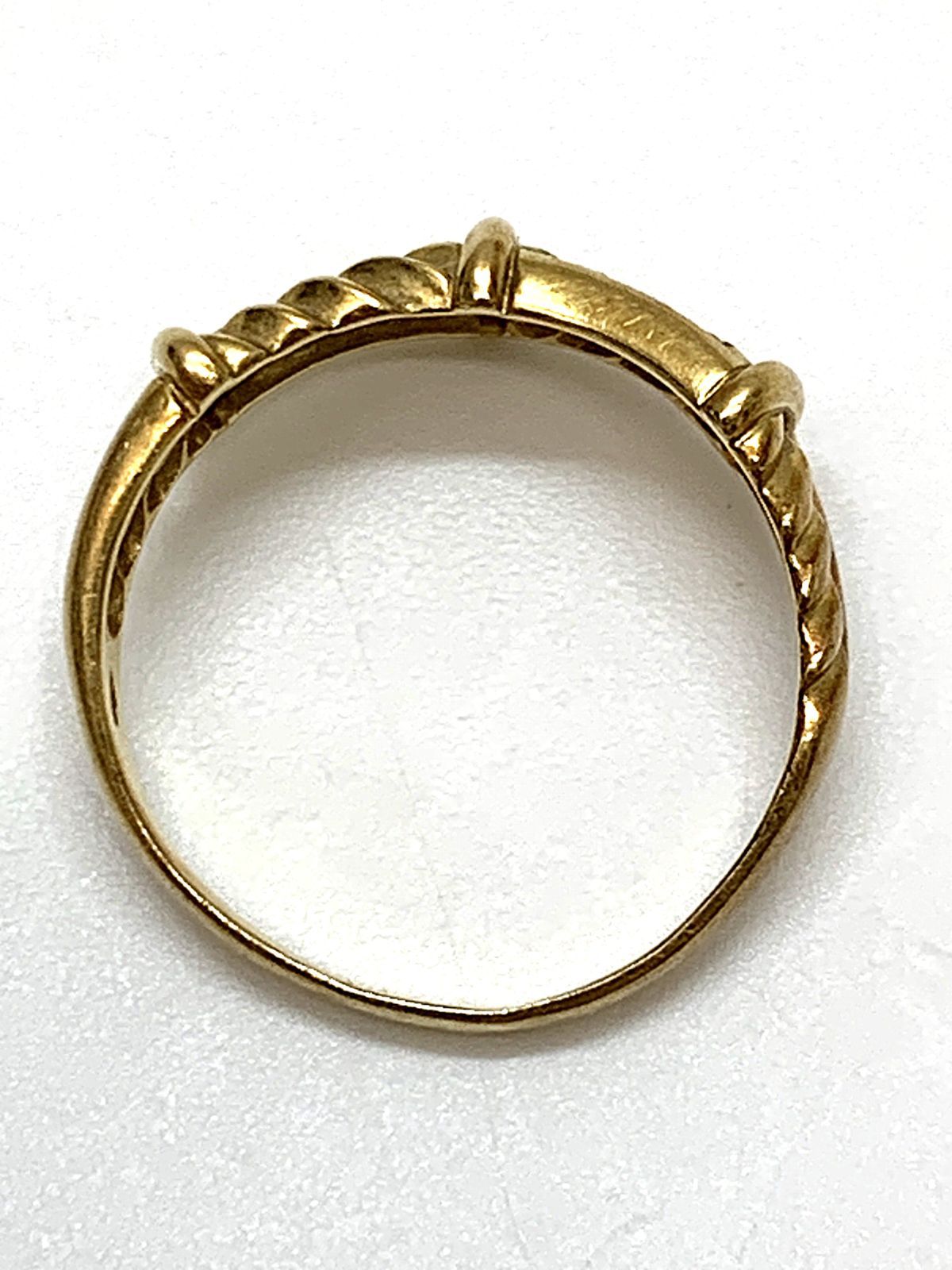 (B080422)K18 YG リング ダイヤモンド0.05ct 約12号 B080422)K18 YG リング ダイヤモンド0.05ct 約12号 K18ダイヤモンド