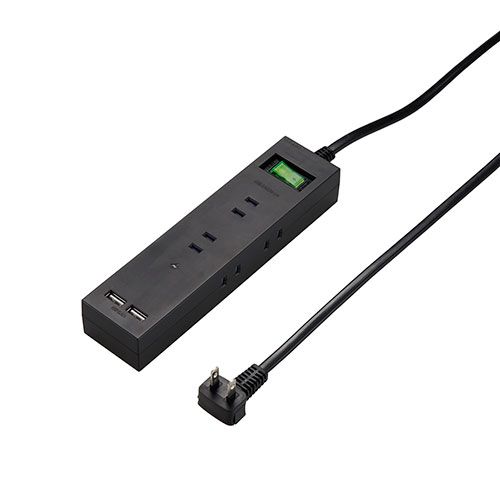 8個セット YAZAWA 3方向から挿せる6個口USBタップ ブラック H6BK8122UBKX8