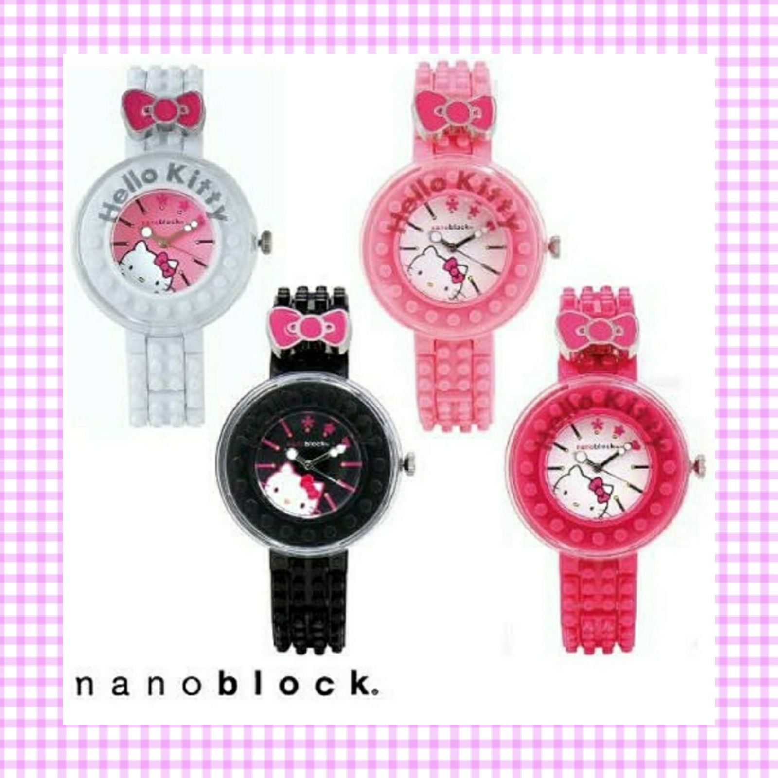 HELLO KITTY × nanoblock コラボ リストウォッチ ピンク HELLO KITTY × nanoblock コラボ リストウォッチ ピンク - メルカリ