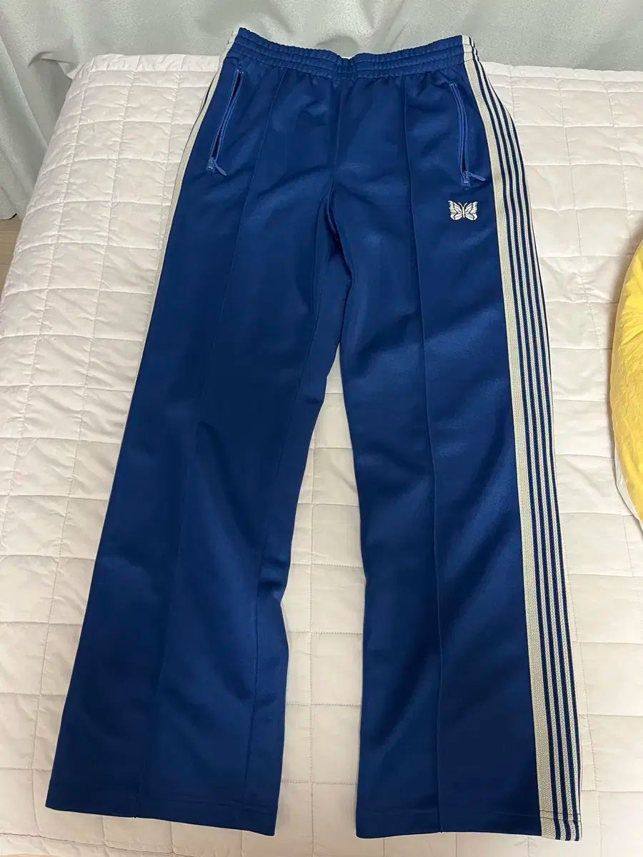 NEEDLES(ニードルズ) ストレート トラックパンツ ロイヤルブルー s
