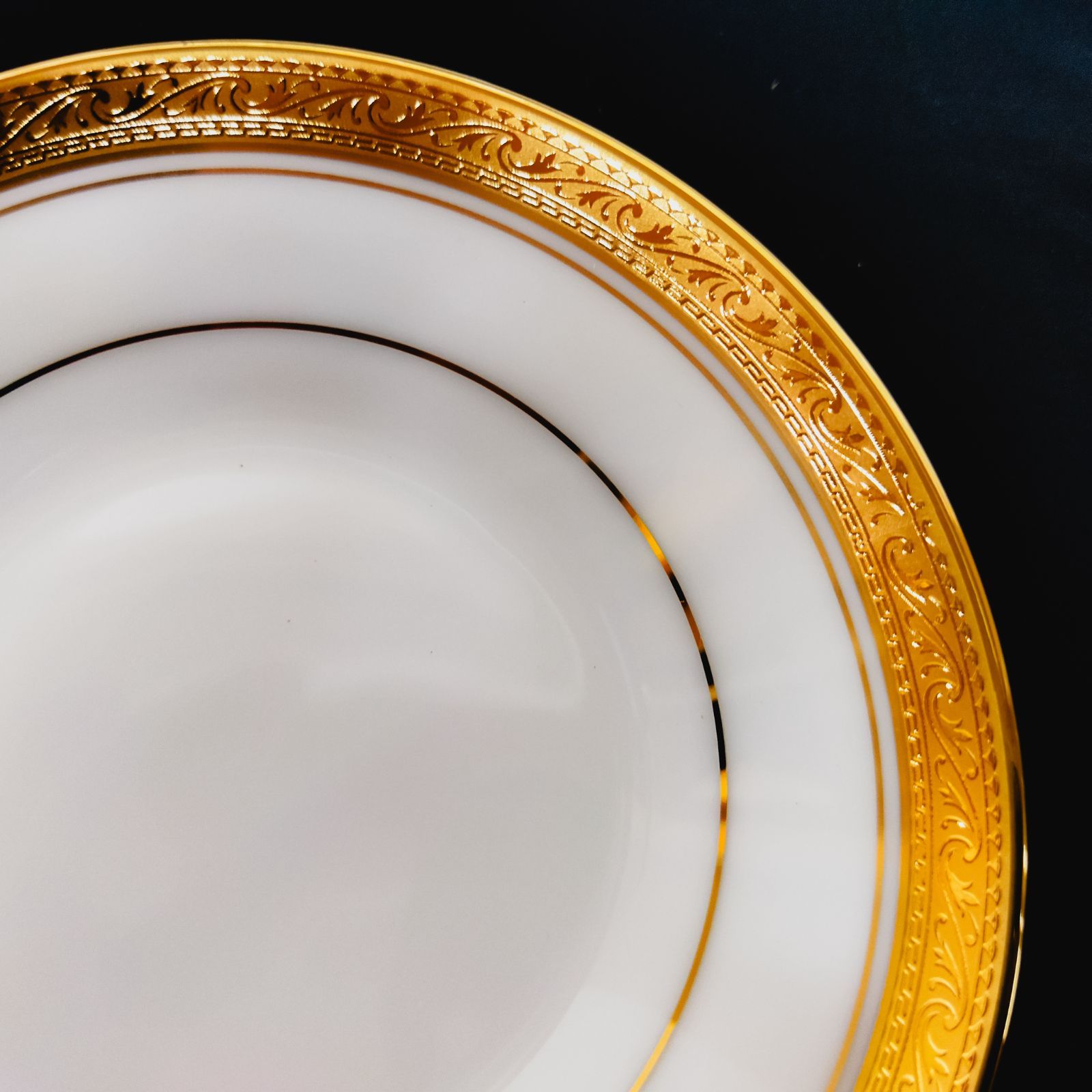 NORITAKE ノリタケ 食器 ベリー皿 蔦柄 金淵 5枚 デザート皿