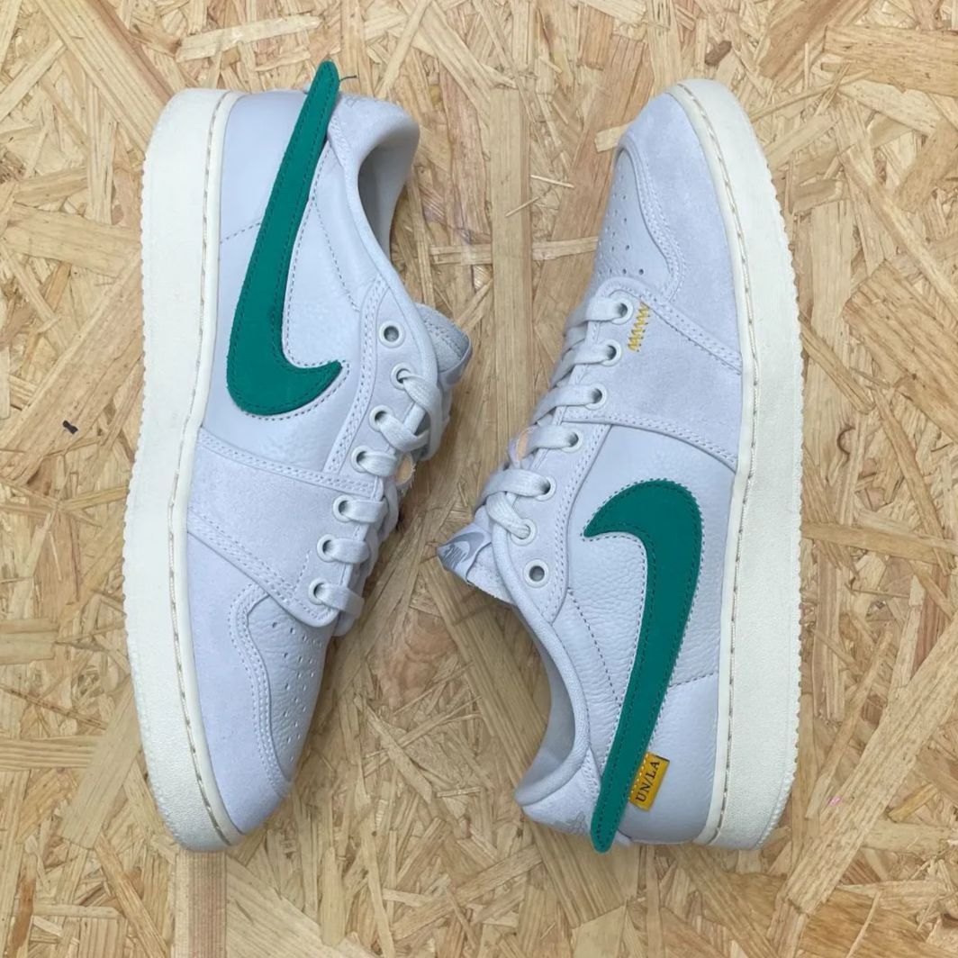 NIKE AJKO 1 LOW UNION LA SAIL MUSLIN AIR JORDAN 1 KO ナイキ エア ジョーダン 1 ケーオー ロー  ユニオン エルエー セイル モスリン グレー 白 緑 紺 ベージュ 27cm DZ4864 100 - メルカリ