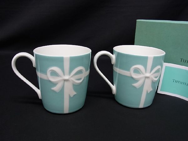 □新品□未使用□ TIFFANY&Co ティファニー ブルーボックス リボン ... ティファニー マグカップ 新品未使用