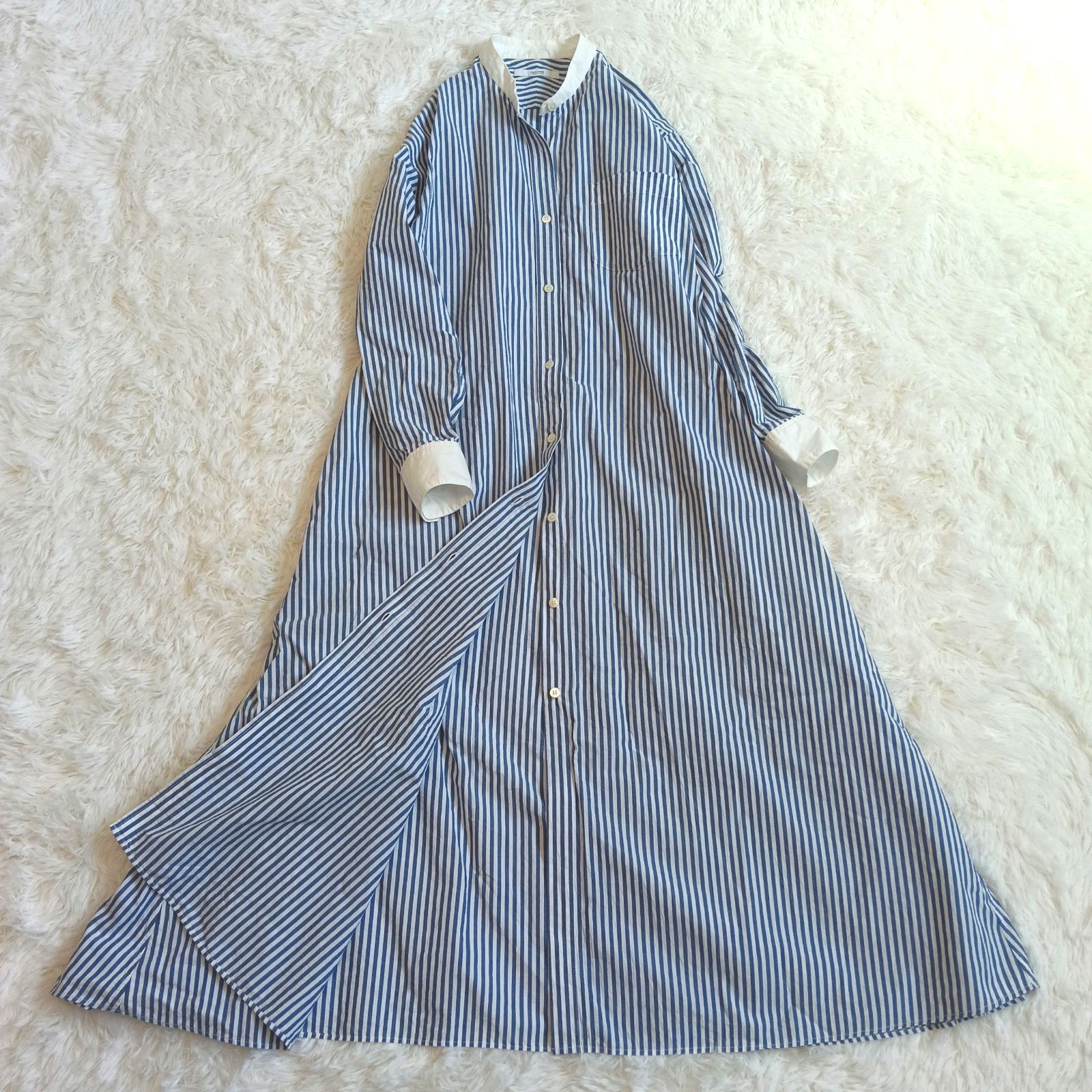 ジャーナルスタンダード レリューム ストライプ ロングシャツ