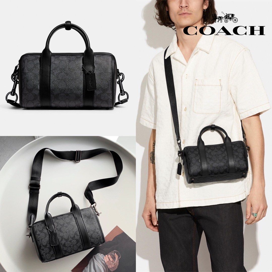 セール中】COACH コーチバッグ CA186 メンズミニボストンバッグ