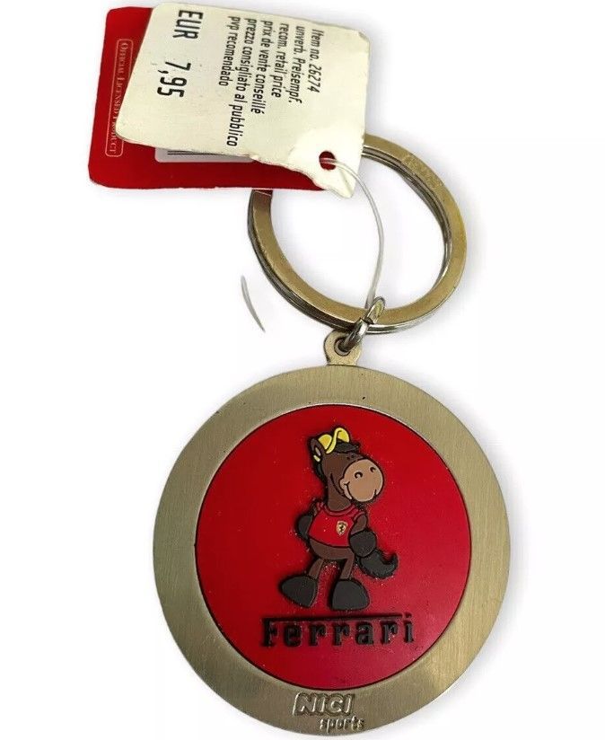 フェラーリ 純正 キーホルダー キーリング Ferrari SF 赤 黄色 NICI