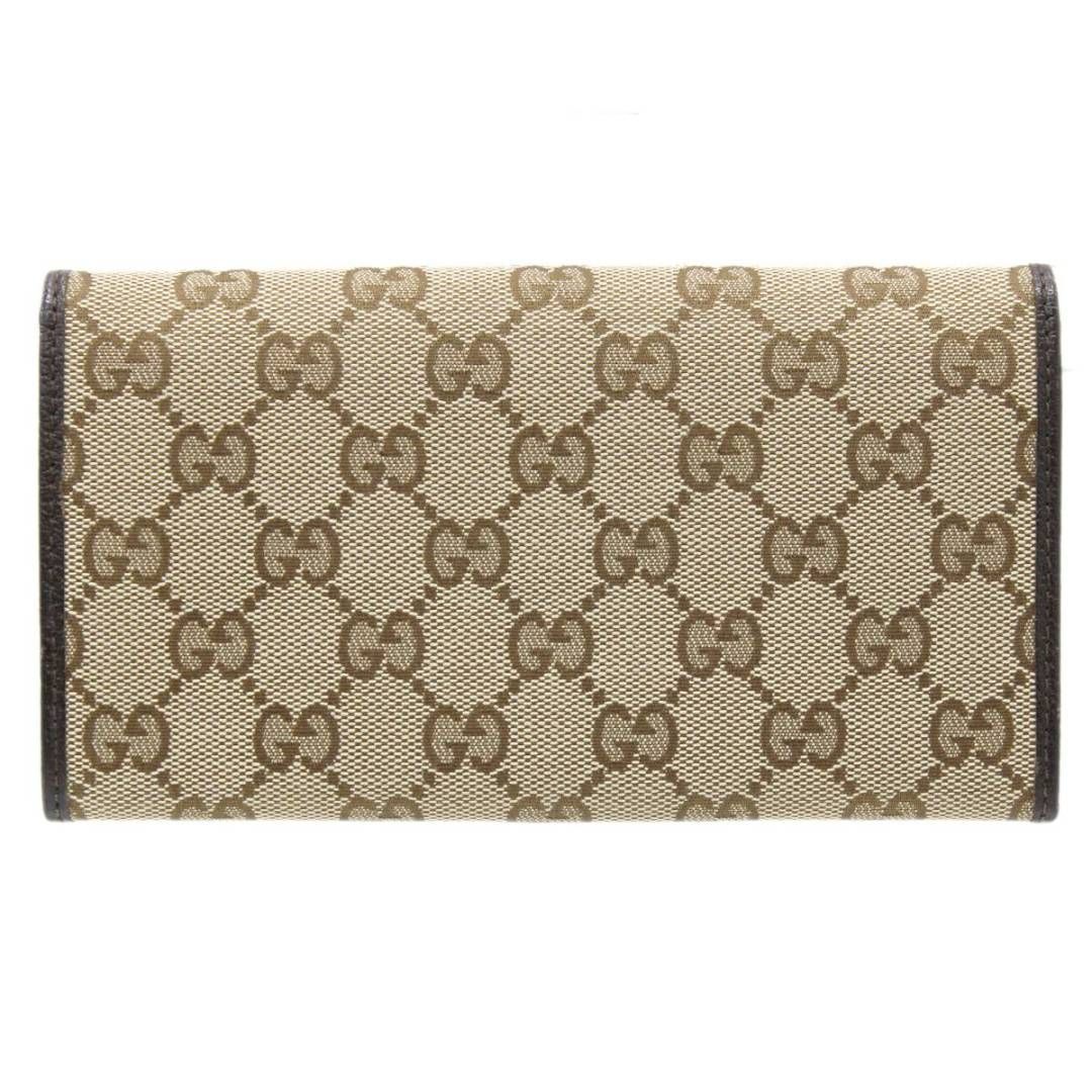 美品　グッチ財布　グッチ折り財布　グッチメタルプレート　グッチキャンバスブラウン 美品 グッチ財布 グッチ折り財布 グッチメタルプレート グッチ