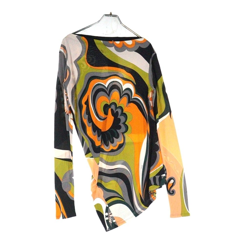 ✨新品タグ付✨エミリオプッチ 女優オーラ溢れる美シルエットワンピース 42 XL EMILIO PUCCI エミリオプッチ フィレンツェ シルク 34